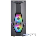 Cooler Master MasterBox K500 ATX Mid-Tower Chassis With FineMesh Front Panel, Tempered Glass Side Panel And Two 120mm ARGB Fans Pre-Installed - Black Colour - Image 2