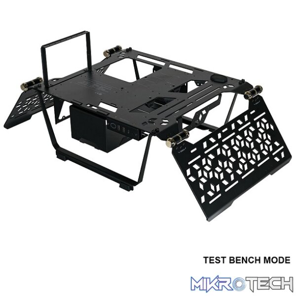 Cooler Master MasterFrame Pro 700 Open-Air Test Bench Design With Panoramic Tempered Glass Panel - Black Colour - Image 3