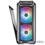 Cooler Master MasterCase H500P ATX Case With Mesh And Tempered Glass Side Panel And Dual 200mm ARGB Fans Pre-Installed - Black Colour - Image 4
