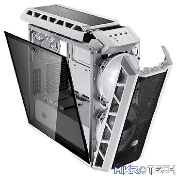 Cooler Master MasterCase H500P ATX Case With Mesh And Tinted Tempered Glass Side Panel And Transparent Top Panel - Black Colour - Image 2