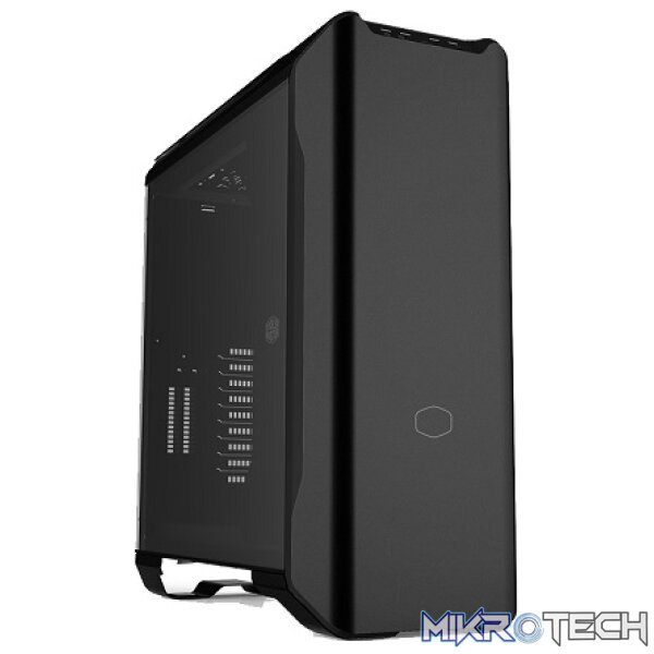Cooler Master MasterCase SL600M Black Edition ATX Case With Vertical Chimney Effect Layout And Dual Massive 200mm Fans - Black Colour - Image 3
