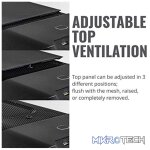 Cooler Master MasterCase SL600M Black Edition ATX Case With Vertical Chimney Effect Layout And Dual Massive 200mm Fans - Black Colour - Image 4
