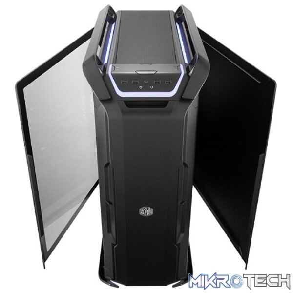 Cooler Master Cosmos C700P Black Edition Full Tower With PSU Shroud Flat Radiator Brackets, FineMesh Panels And Cable Cover System - Black Colour - Image 3