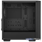 DeepCool CC560 ARGB V2 E-ATX Mid-Tower Case With Full-Sized Tempered Glass Window and 4X 120mm A-RGB Fans Pre-Installed - Black Colour - Image 2
