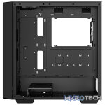 DeepCool CC560 ARGB V2 E-ATX Mid-Tower Case With Full-Sized Tempered Glass Window and 4X 120mm A-RGB Fans Pre-Installed - Black Colour - Image 3