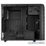 Cooler Master CMP500 ATX Mid-Tower Case With Built-In Elite 600W Power Supply And 2X 120MM RED LED Front Fans Plus 1X 120MM Black Rear Fan And Left Transparent Windowed Side Panel - Black Colour - Image 2