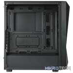 Cooler Master CMP520 ATX Tower Case With Built-in Elite Nex PN600W 230V Power Supply With Mesh Geode Front Panel And 3X 120mm ARGB Fans Plus 1X 120mm Black Fan Pre-Installed - Black Colour - Image 2