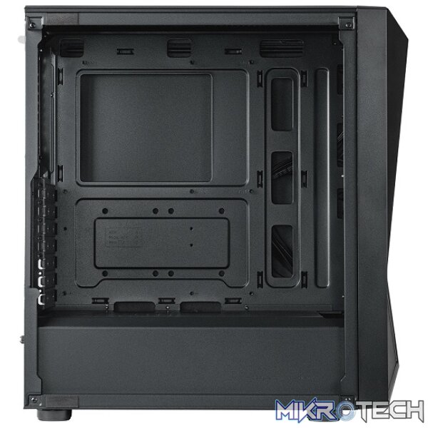 Cooler Master CMP520 ATX Tower Case With Built-in Elite Nex PN600W 230V Power Supply With Mesh Geode Front Panel And 3X 120mm ARGB Fans Plus 1X 120mm Black Fan Pre-Installed - Black Colour - Image 2