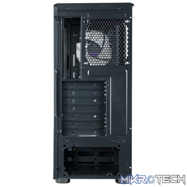 Cooler Master CMP520 ATX Tower Case With Mesh Geode Front Panel, 1X USB-A V3.2 Gen1, 3X 120MM Pre-Installed CF120 ARGB Fan And Tempered Glass Side Panel - Black Colour - Image 2
