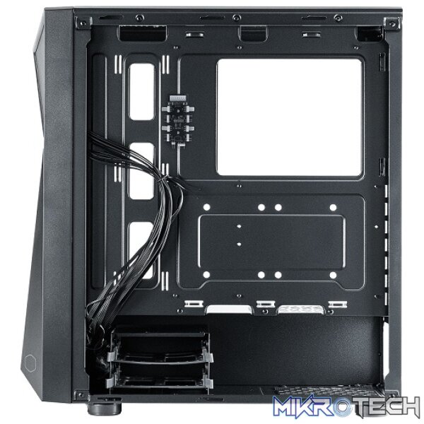 Cooler Master CMP520 ATX Tower Case With Mesh Geode Front Panel, 1X USB-A V3.2 Gen1, 3X 120MM Pre-Installed CF120 ARGB Fan And Tempered Glass Side Panel - Black Colour - Image 4
