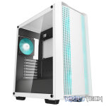 DeepCool CC560WH-V2 ATX Mid-Tower Case With 4X Pre-Installed 120mm LED Fans And Full-Sized Tempered Glass Side-Panel And Well-Ventilated Front Panel Design - White Colour