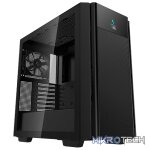 DeepCool CH510 Mesh Digital ATX Mid-Tower Case With Built-In Digital Display, 1X 120mm (Rear) Fan Pre-Installed And 1X USB-C Connection And Tempered Glass Side Panel - Black Colour