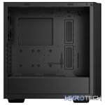 DeepCool CH510 Mesh Digital ATX Mid-Tower Case With Built-In Digital Display, 1X 120mm (Rear) Fan Pre-Installed And 1X USB-C Connection And Tempered Glass Side Panel - Black Colour - Image 2