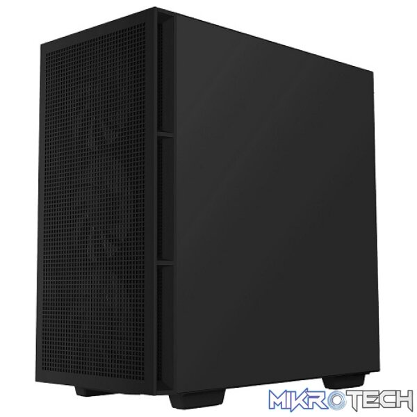 DeepCool CH560 Digital ATX Mesh Front Mid-Tower With Built-in Dual Status Digital LCD Display And 3X Front 140mm + 1X Rear 120mm ARGB Fans And Tempered Glass Side Panel - Black Colour - Image 3