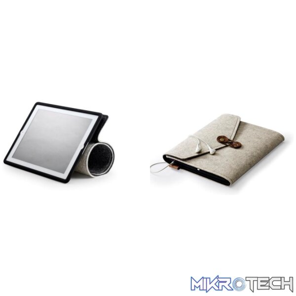 Product Cooler Master Elegance Collection Bizet Folio For iPad 1/2 Easy To Carry With Handle, Water Resistance Material And Protects From Scratches, Dust And Drops - Grey Colour - Image 1