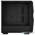 DeepCool Cyclops ATX Mid-Tower With Top I/O Panel Including 1X USB3.0 And 1X USB-C Port And 1X Front CF120MM ARGB Fan And Tempered Glass Side Panel - Black Colour - Image 2