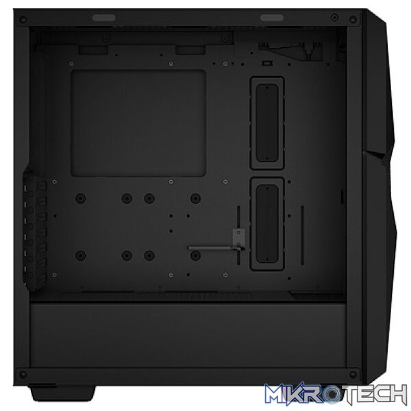 DeepCool Cyclops ATX Mid-Tower With Top I/O Panel Including 1X USB3.0 And 1X USB-C Port And 1X Front CF120MM ARGB Fan And Tempered Glass Side Panel - Black Colour - Image 2