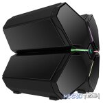 DeepCool QUADSTELLAR Infinity 4-Chambered E-ATX Case With Tempered Glass Side Panels For Each Chambers and 1X USB-C Connection - Black Colour - Image 2