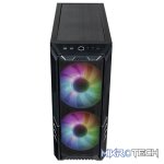 Cooler Master HAF 500 ATX Mid-Tower Gaming Chassis WIth Tempered Glass Side Panel And Dual 200mm ARGB Front Fans - Black Colour - Image 3