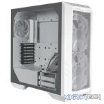 Cooler Master HAF 500 ATX Mid-Tower Gaming Chassis With Tempered Glass Side Panel And Dual 200mm ARGB Front Fans - White Colour - Image 3