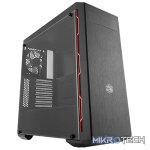 Cooler Master MasterBox MB600L ATX Case With Optical Drive, Red Trim And Edge-to-Edge Transparent Acrylic Side Panel - Black Colour - Image 4
