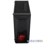 Cooler Master MasterBox K501L ATX Tower Case With Front Bottom Mesh Design Panel, 1X 120MM Pre-Installed RED LED Fan And Edge-to-Edge Acrylic Side Panel - Black Colour - Image 2