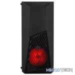 Cooler Master MasterBox K501L ATX Tower Case With Front Bottom Mesh Design Panel, 1X 120MM Pre-Installed RED LED Fan And Edge-to-Edge Acrylic Side Panel - Black Colour - Image 3