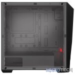 Cooler Master MasterBox K501L ATX Tower Case With Front Bottom Mesh Design Panel, 1X 120MM Pre-Installed RED LED Fan And Edge-to-Edge Acrylic Side Panel - Black Colour - Image 4