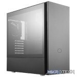 Cooler Master Silencio S600 ATX Case With Tempered Glass Side Panel And Dual 120mm Silencio FP PWM Fans Pre-Installed - Black Colour