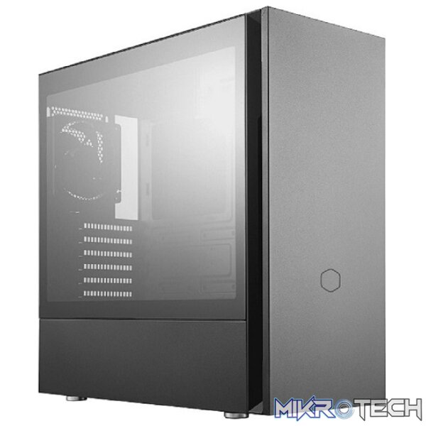 Product Cooler Master Silencio S600 ATX Case With Tempered Glass Side Panel And Dual 120mm Silencio FP PWM Fans Pre-Installed - Black Colour - Image 1