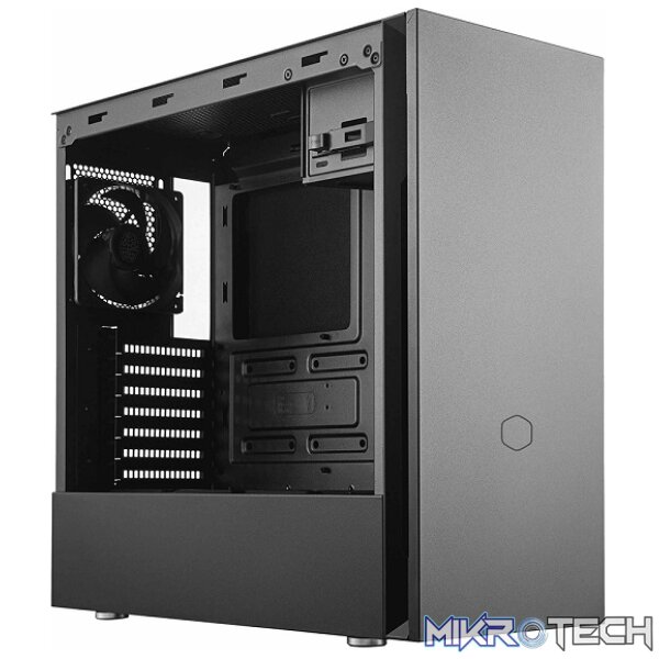 Cooler Master Silencio S600 ATX Case With Tempered Glass Side Panel And Dual 120mm Silencio FP PWM Fans Pre-Installed - Black Colour - Image 3