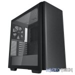 DeepCool CK500 E-ATX Mid-Tower Case With 2X Pre-Installed 140mm Performance Front+Rear Fans & Full-Sized Tempered Glass Side Panel - Black Colour