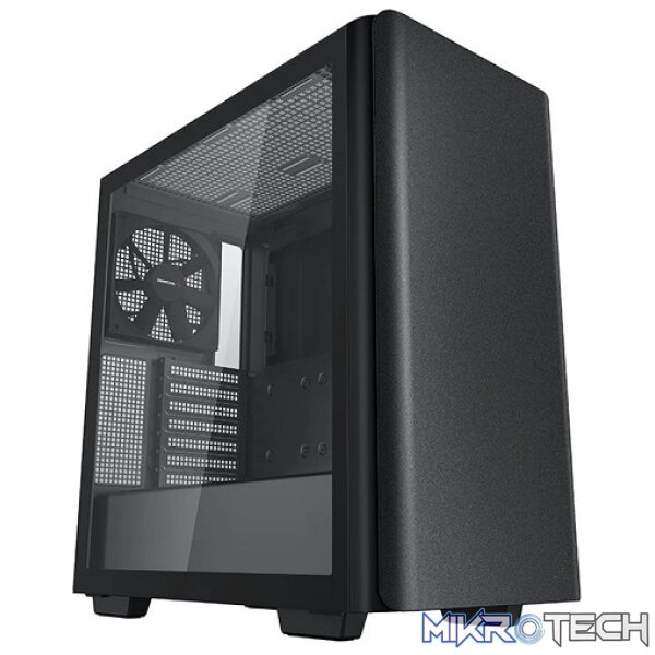 Product DeepCool CK500 E-ATX Mid-Tower Case With 2X Pre-Installed 140mm Performance Front+Rear Fans & Full-Sized Tempered Glass Side Panel - Black Colour - Image 1