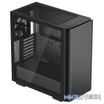 DeepCool CK500 E-ATX Mid-Tower Case With 2X Pre-Installed 140mm Performance Front+Rear Fans & Full-Sized Tempered Glass Side Panel - Black Colour - Image 2