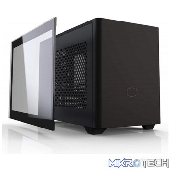 Cooler Master MasterBox NR200P Mini-ITX Case With Tempered Glass Side Panel And 360-Degree Accessibilty - Black Colour