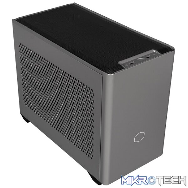 Product Cooler Master NR200P Max Mini-ITX Case With Built-in 280mm Liquid Cooler And V850W SFX Full Modular Power Supply And Tempered Glass Side Panel - Grey Colour - Image 1