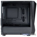 Cooler Master CMP320 Micro ATX Tower Case With Mesh Geode Front Panel, 2X 120MM Pre-Installed CF120 ARGB Fan And Tempered Glass Side Panel - Black Colour - Image 2