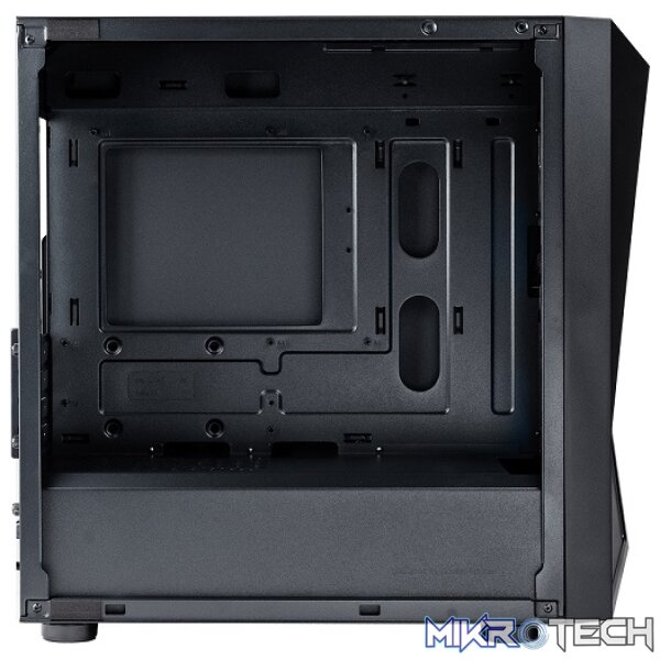 Cooler Master CMP320 Micro ATX Tower Case With Mesh Geode Front Panel, 2X 120MM Pre-Installed CF120 ARGB Fan And Tempered Glass Side Panel - Black Colour - Image 2