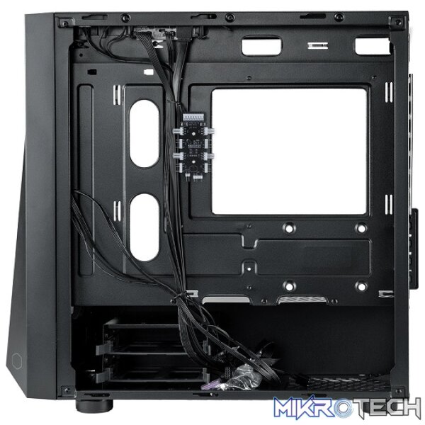 Cooler Master CMP320 Micro ATX Tower Case With Mesh Geode Front Panel, 2X 120MM Pre-Installed CF120 ARGB Fan And Tempered Glass Side Panel - Black Colour - Image 3