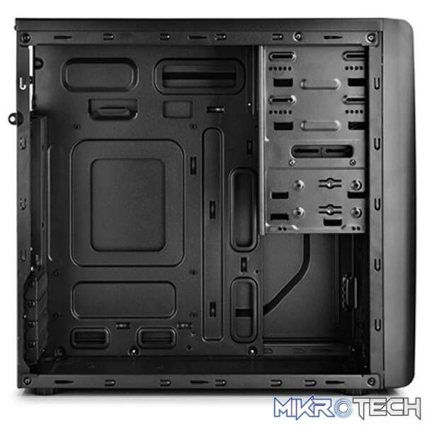 DeepCool SMARTER Micro-ATX Case Ultimately Easy-to-Build with Good Ventilation Performance, Fully Integrated Dust Filter and Backplate Cable Installation - Black Colour - Image 2