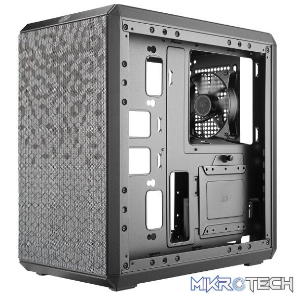Cooler Master MasterBox Q300L Micro-ATX Case With Tempered Glass Side Panel And 1X 120mm Fan Pre-Installed - Black Colour - Image 4