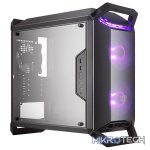 Cooler Master MasterBox Q300P Micr-ATX Case With Tempered Glass Side Panel And 2X 120mm RGB LED And 1X 120mm Black Non-LED Fans Pre-Installed - Black Colour