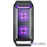 Cooler Master MasterBox Q300P Micr-ATX Case With Tempered Glass Side Panel And 2X 120mm RGB LED And 1X 120mm Black Non-LED Fans Pre-Installed - Black Colour - Image 3