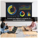 UGreen 50945 VGA Male To HDMI Female Adapter With 3.5mm Audio And USB-C Female Power Port And Support Resolution Up To 1080P@60Hz - Black Colour - Image 4