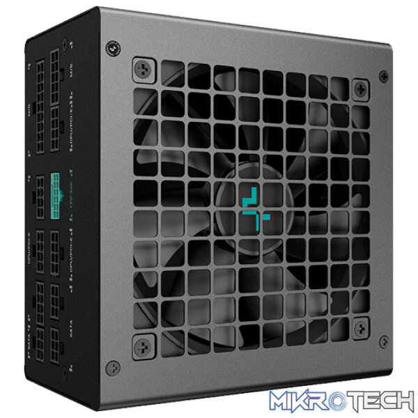 DeepCool PN850M 850W 80+ Gold And Cybenetics Gold Certified ATX 12V V3.1 Full Modular Power Supply With 120mm FDB Fan, Full Bridge SRC LLC+DC-to-DC Conversion & Active PFC Design - Black Colour - Image 4