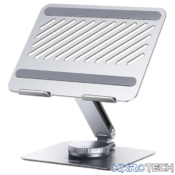 Product UGreen 40291 Adjustable/ Foldable Premium Aluminium Alloy Notebook Stand With 180° Adjustable Viewing Angle And Easy Height Adjustment And Supports Upto 17.3" Size And 5KG Max. Weight - Silver Colour - Image 1