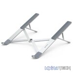 UGreen 40289 Compact Foldable Aluminium Laptop Riser With Five Adjustable Angles And Support upto 17" Size - Aluminium Silver Colour