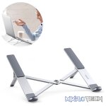 UGreen 40289 Compact Foldable Aluminium Laptop Riser With Five Adjustable Angles And Support upto 17" Size - Aluminium Silver Colour - Image 3