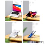 UGreen 40289 Compact Foldable Aluminium Laptop Riser With Five Adjustable Angles And Support upto 17" Size - Aluminium Silver Colour - Image 4