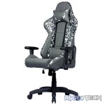 Cooler Master Caliber R1S Dark Knight Camo Gaming Chair With Adjustable Head/Lumbar Pillow Support And 180° Tilt And Weight Recommended Between 40kg to 90kg - Grey Camo Colour